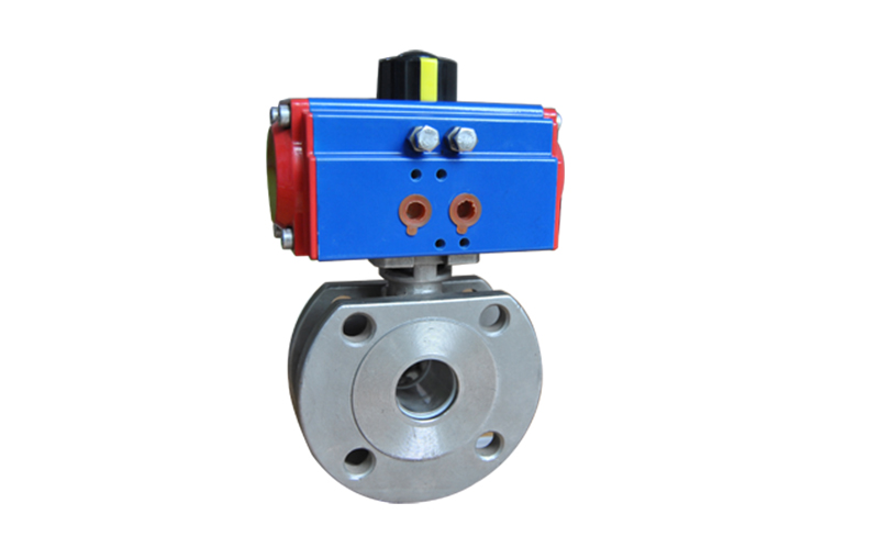 气动对夹薄型球阀